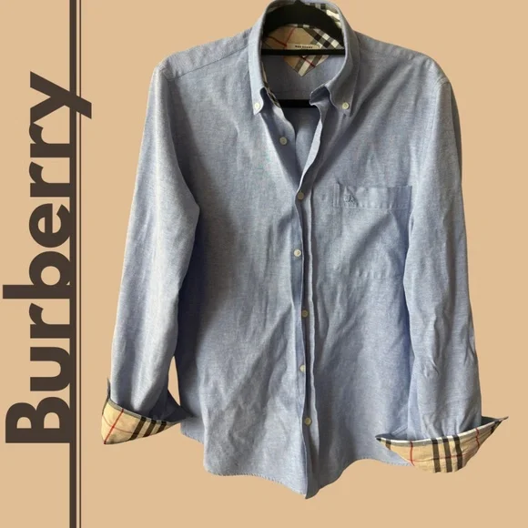 Burberry | Shirts | Burberry Light Blue Checked Collar Dress Shirt Size Medium | Poshmark Burberry | Shirts | Burberry Light Blue Checked Collar Dress Shirt Size Medium | Poshmark